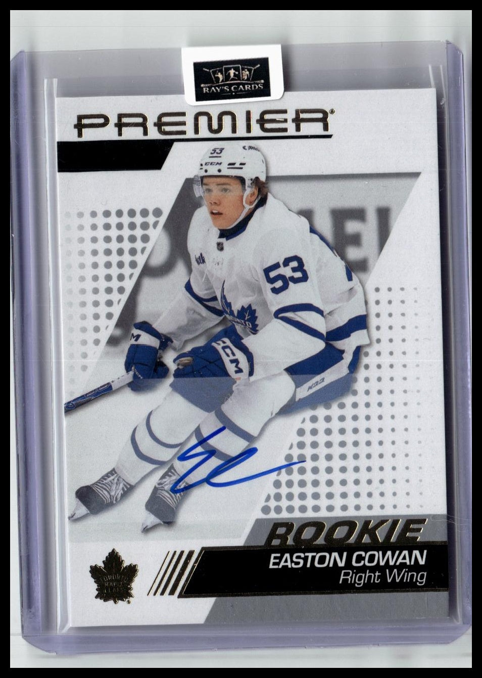 2025-26 Upper Deck Premier #138 Easton Cowan Auto