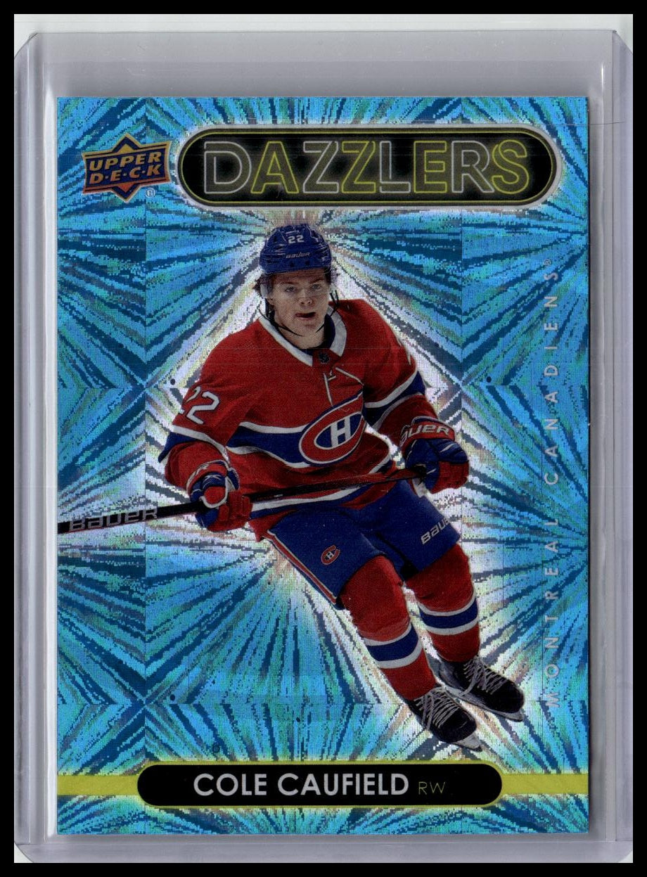 2021-22 Upper Deck #DZ-25 Cole Caufield Dazzlers Blue