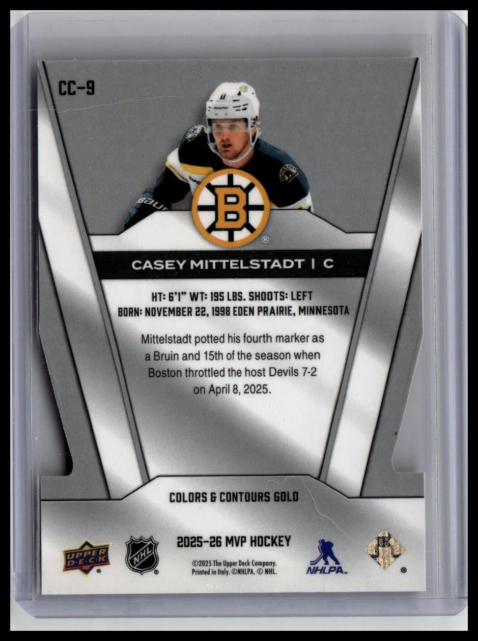 2025-26 Upper Deck MVP #CC-9 Casey Mittelstadt Colors and Contours #/250