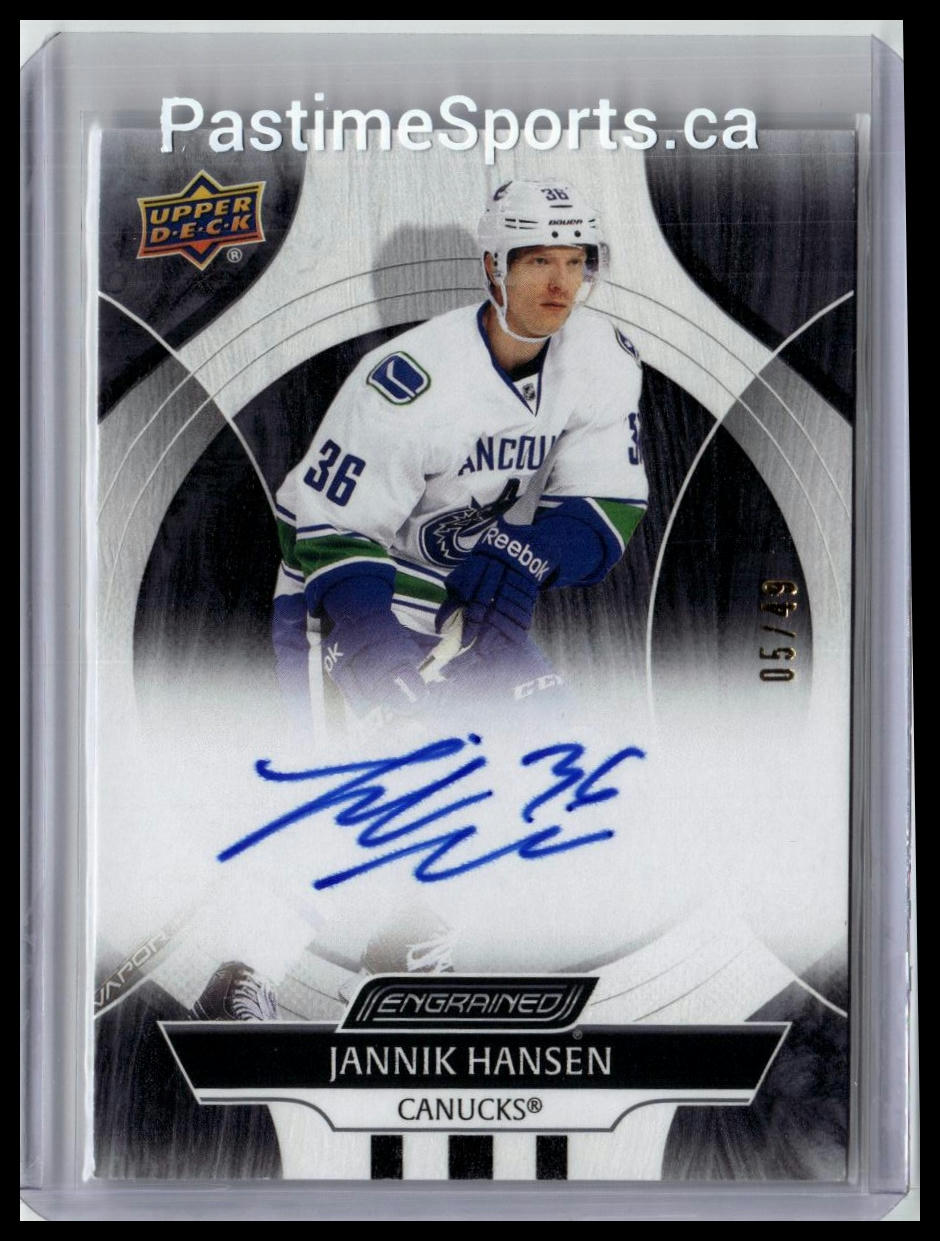2024-25 Upper Deck Engrained Icons #CA-JH Jannik Hansen Auto
