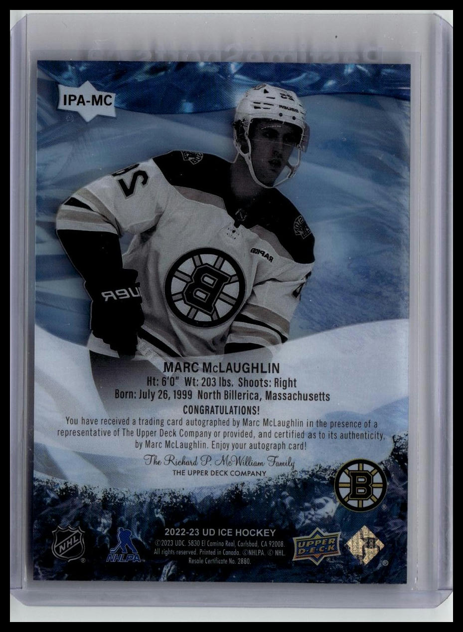 2022-23 Marc McLaughlin Ice premieres auto /199
