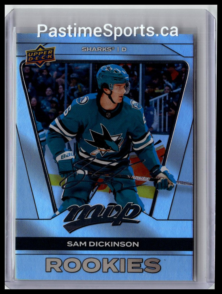 2025-26 UD MVP #267 Sam Dickinson Silver Collection Rookies Silver Script