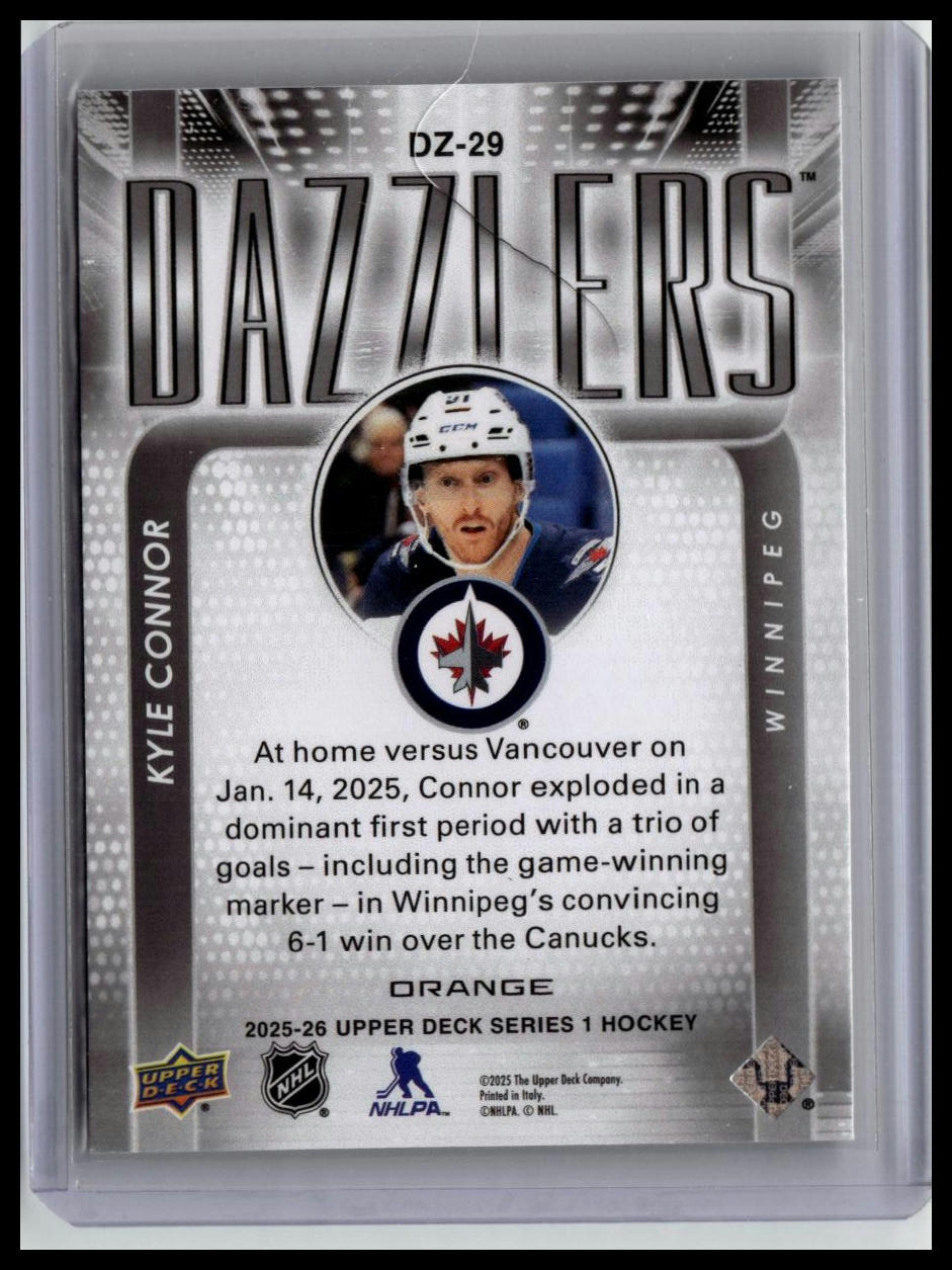 2025-26 Upper Deck #DZ-29 Kyle Connor Dazzlers Red
