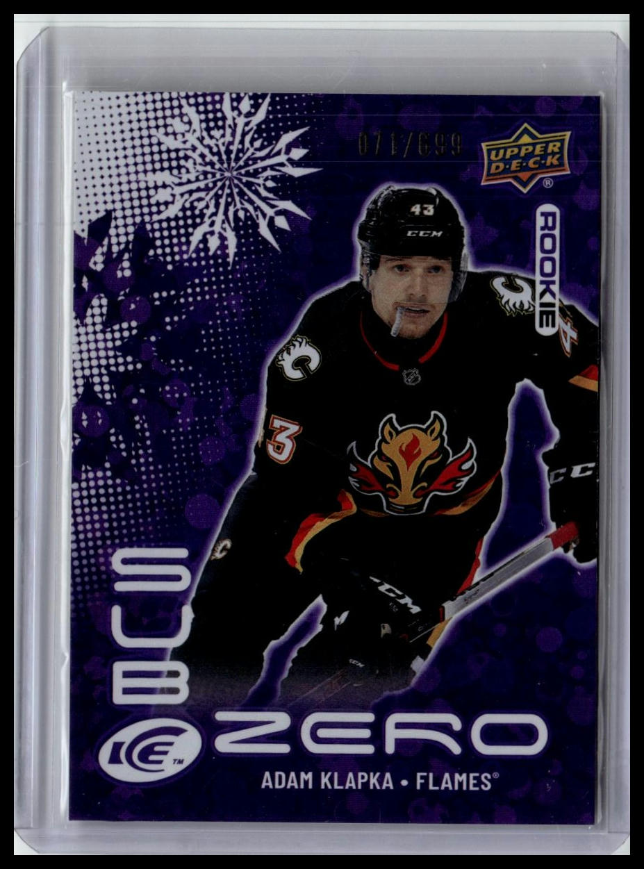 2024-25 Upper Deck Ice #SZ-AK Adam Klapka Sub Zero Rookies #/699