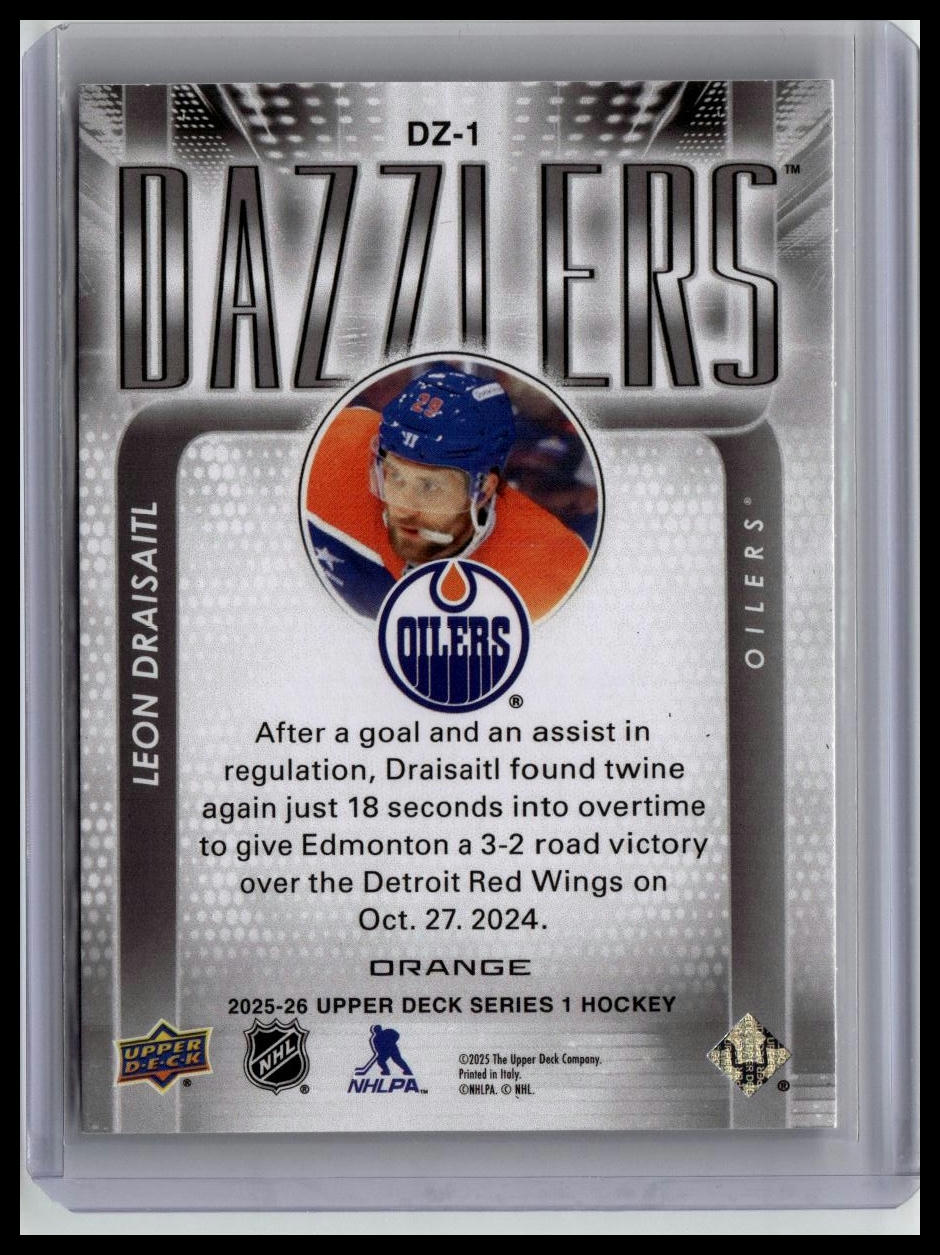2025-26 Upper Deck #DZ-1 Leon Draisaitl Dazzlers Red