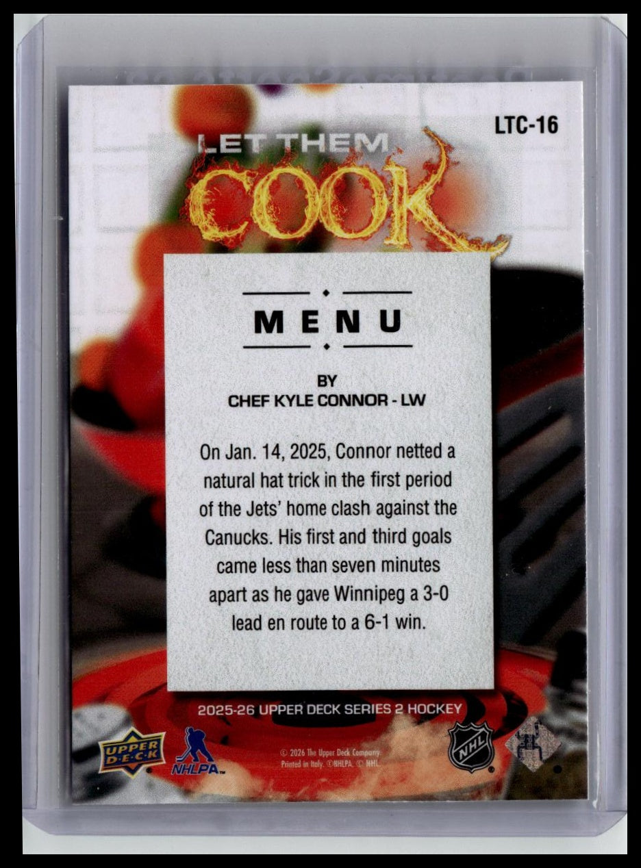 2025-26 Upper Deck #LTC-16 Kyle Connor Let Them Cook