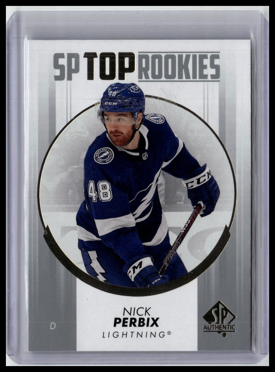 2022-23 SP Authentic #TR-48 Nick Perbix Top Rookies Blue