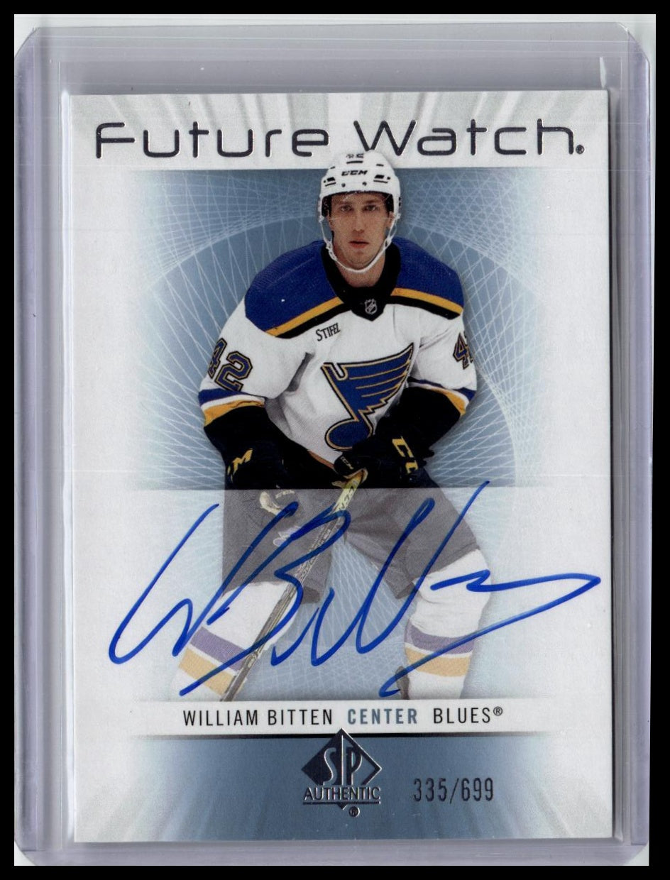 2022-23 SP Authentic William Bitten 2012-13 Retro Future Watch Autographs #/699