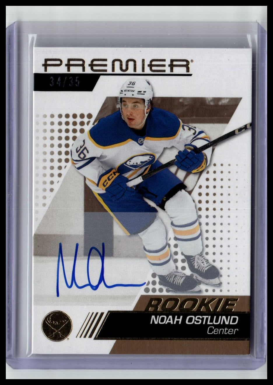2025-26 Upper Deck Premier #149 Noah Ostlund Auto Gold #/35