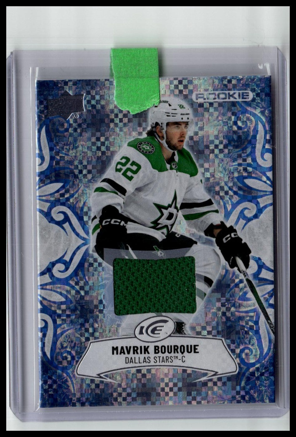 2024-25 Upper Deck Ice #129 Mavrik Bourque Emerald Green