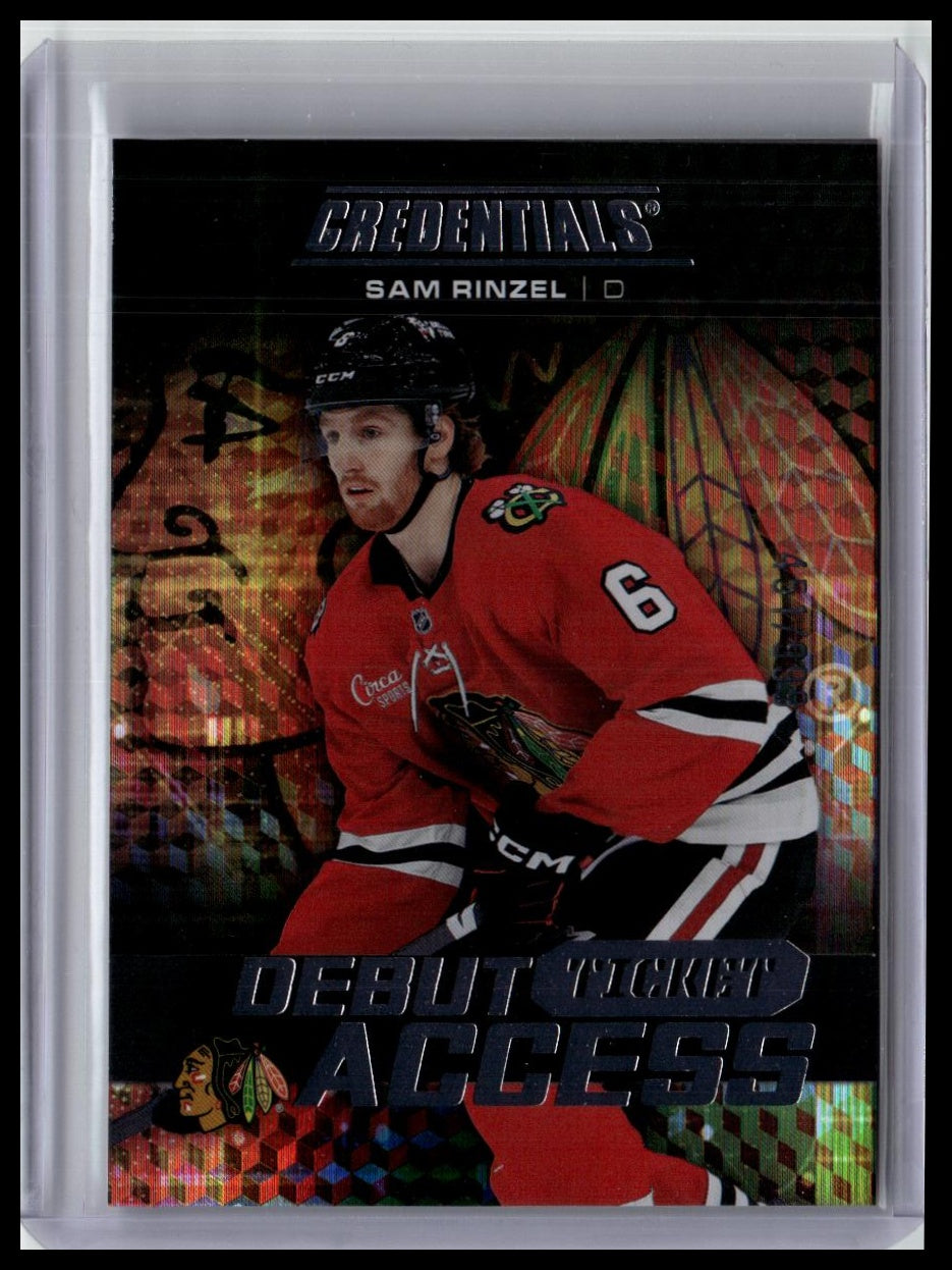 2025-26 Upper Deck Credentials #122 Sam Rinzel Blue #/199
