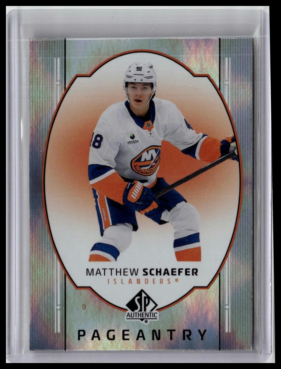 2025-26 SP Authentic #P-7 Matthew Schaefer Pageantry