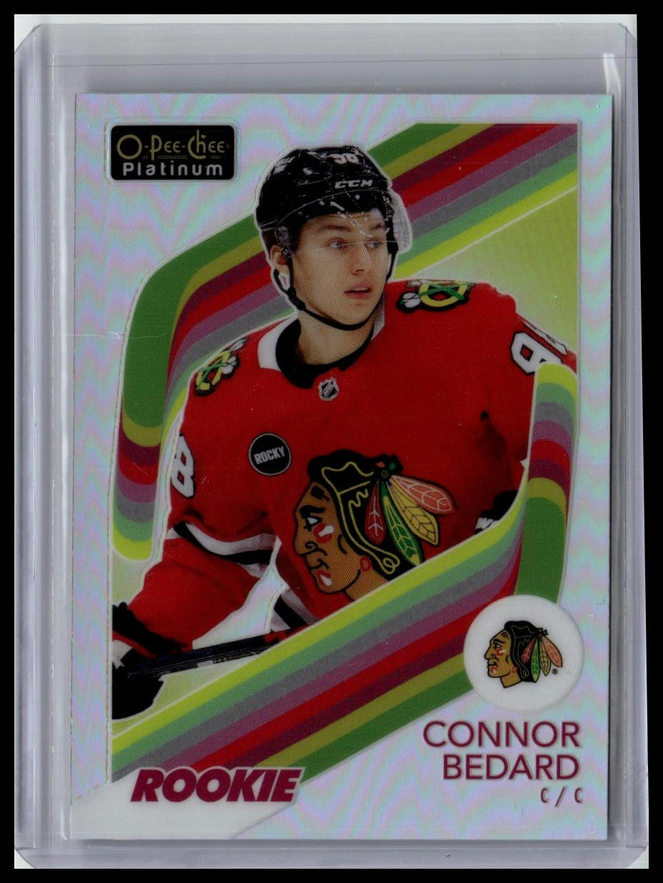 2023-24 O-Pee-Chee Platinum #R-100 Connor Bedard Retro Rainbow