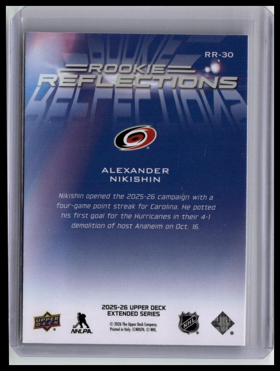2025-26 Upper Deck #RR-30 Alexander Nikishin Rookie Reflections