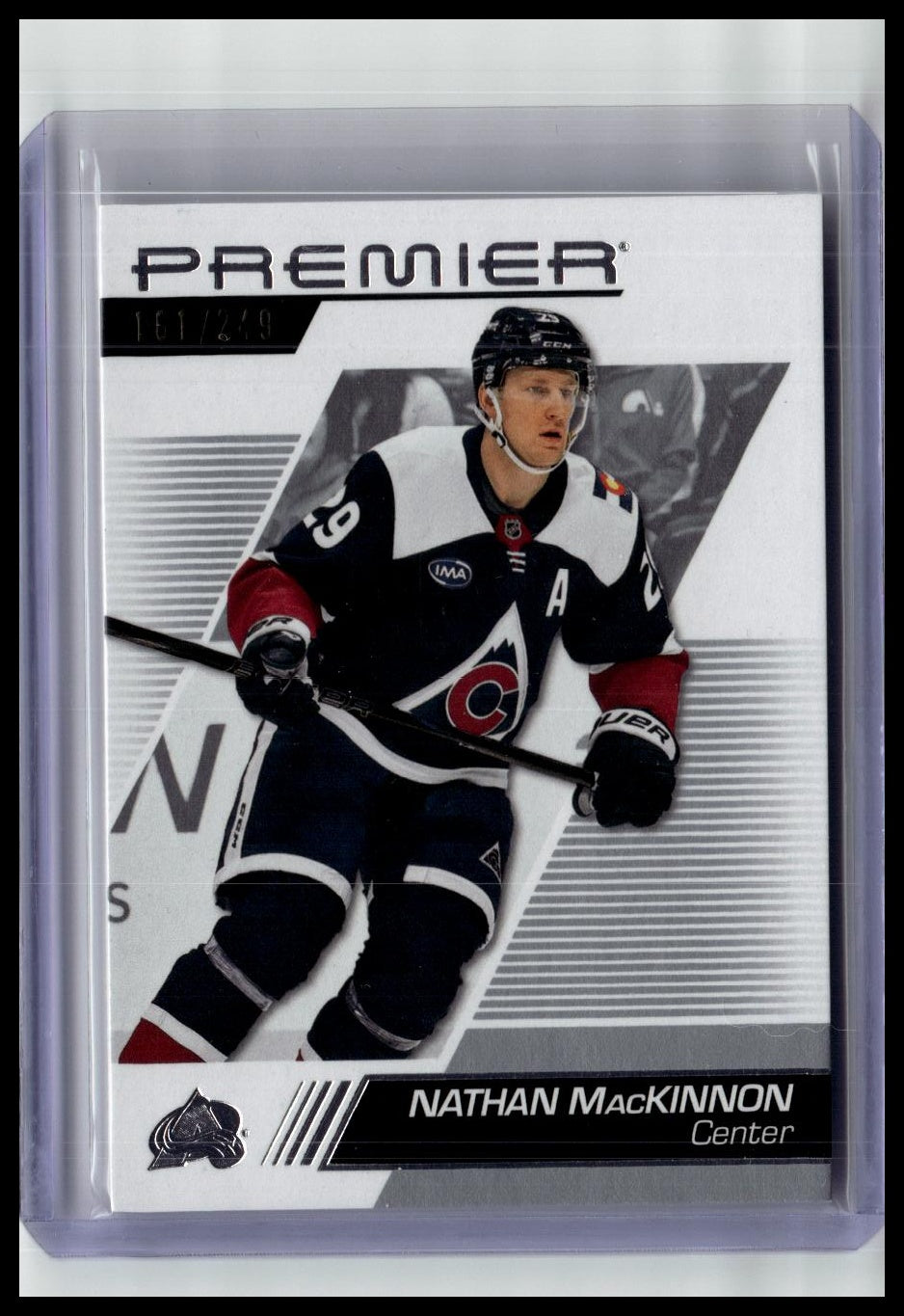 2015-16 Upper Deck Premier #21 Nathan MacKinnon Base - Brand Logo Patch #/6