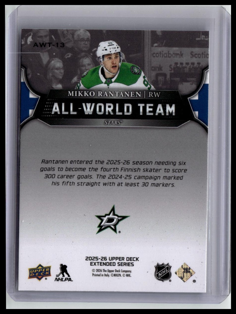 2025-26 Upper Deck #AWT-13 Mikko Rantanen All-World Team