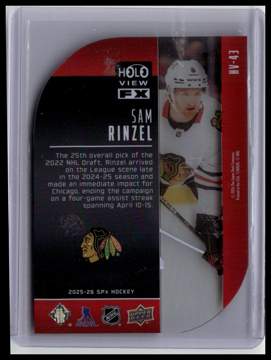 2025-26 SPx #HV-43 Sam Rinzel Holoview F/X