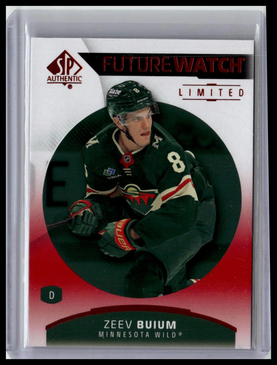 2025-26 SP Authentic #150 Zeev Buium Limited Red