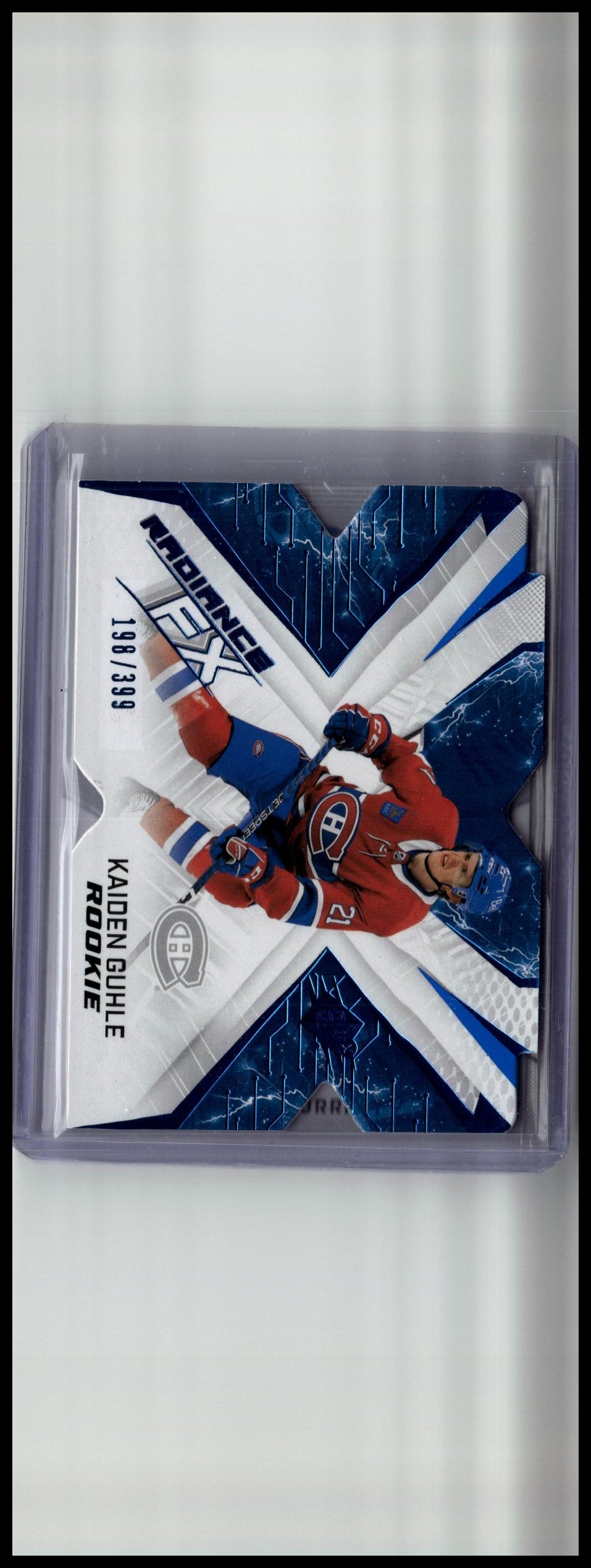 2022-23 SPx #RFX-69 Kaiden Guhle Radiance FX Blue #/399