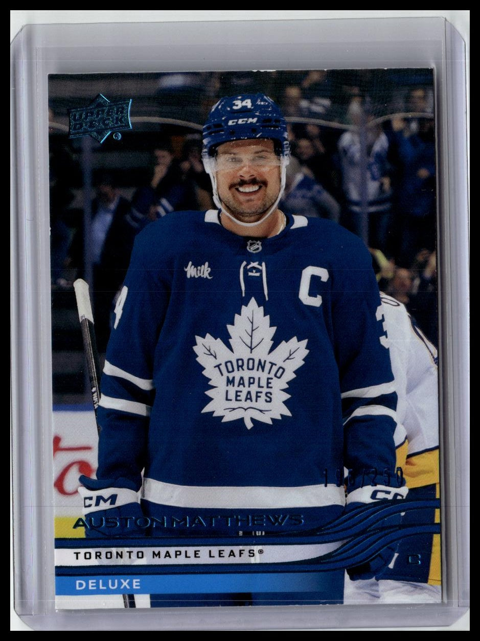 2025-26 Upper Deck #161 Auston Matthews Deluxe /250