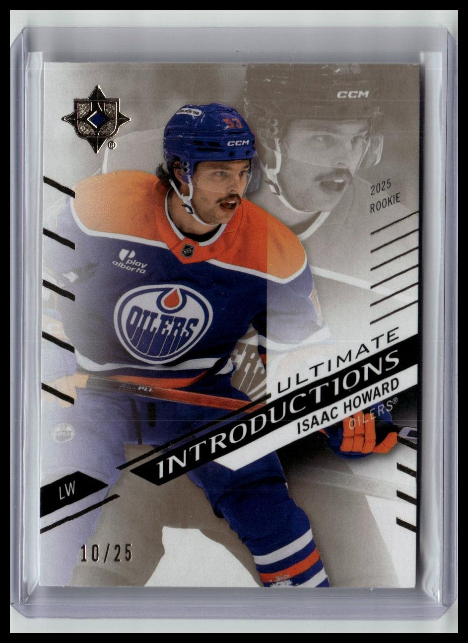 2025-26 UD Ultimate #UI-IH Isaac Howard Ultimate Introductions Gold #/25