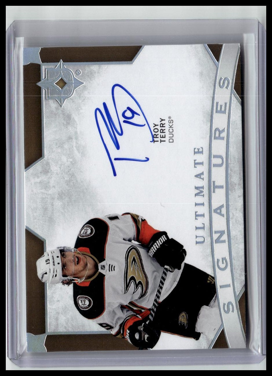 2023-24 Upper Deck Ultimate #US-TT Troy Terry 2021-22 Ultimate Signatures