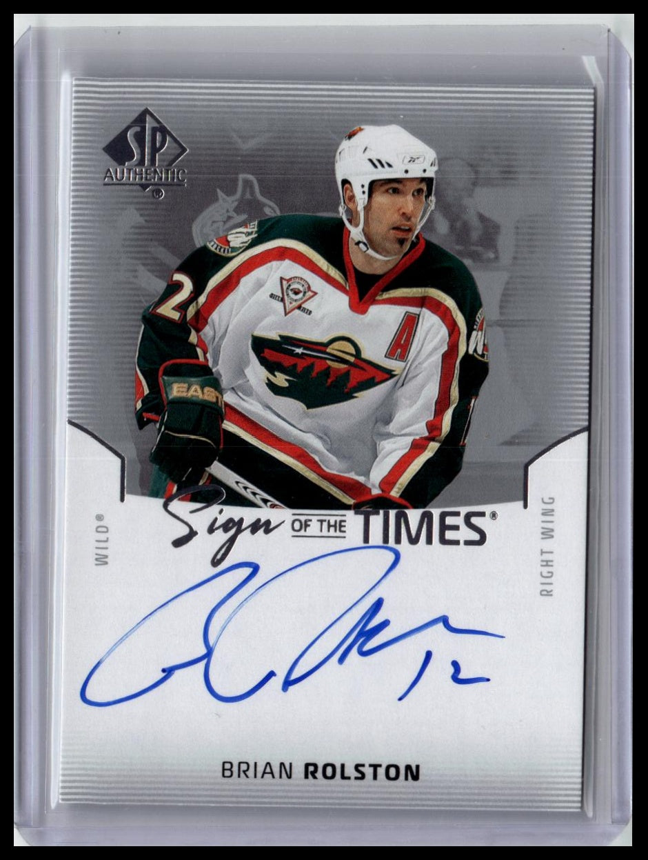 2025-26 SP Authentic #SOTT-BR Brian Rolston Sign of the Times