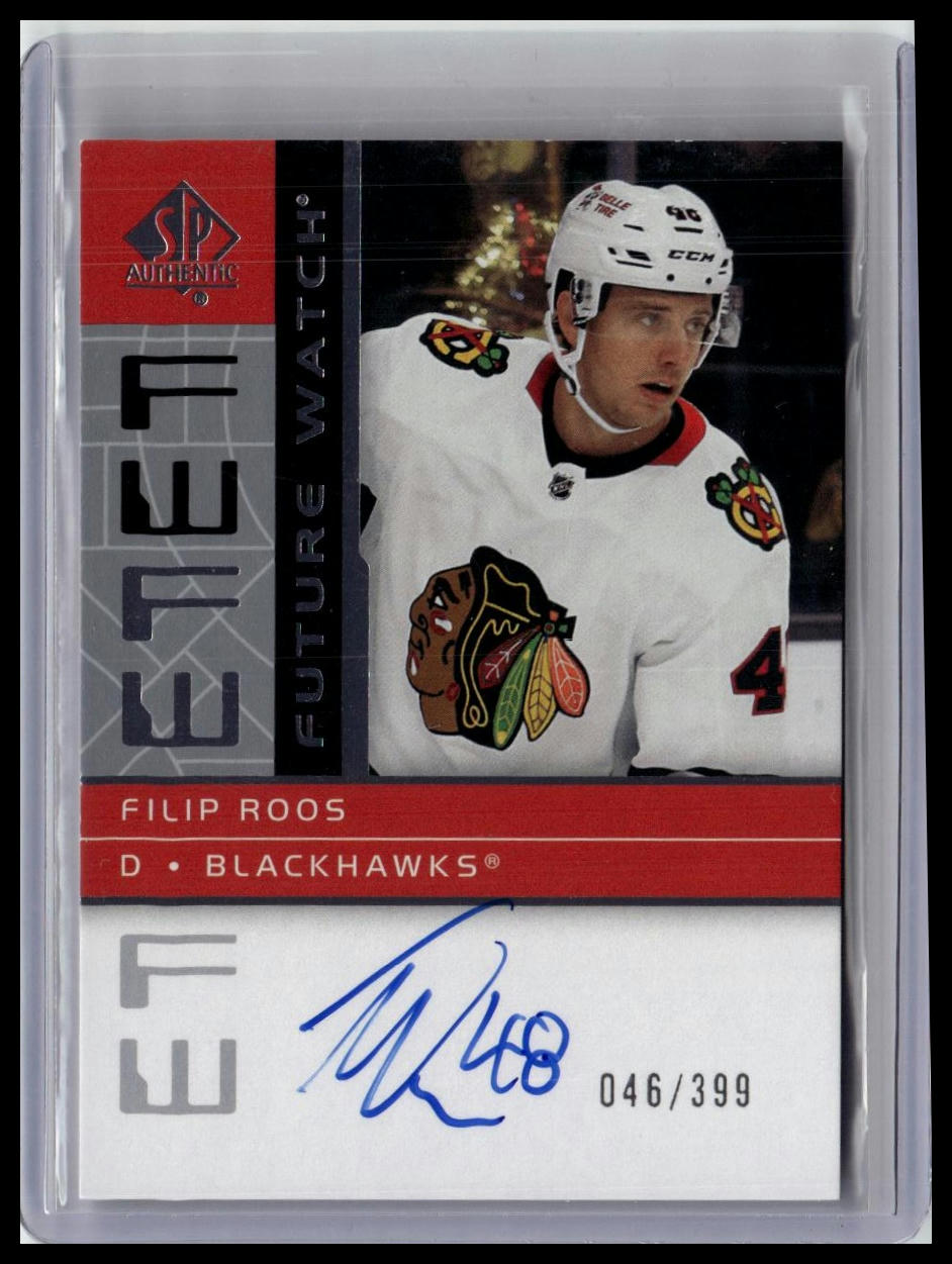 2022-23 SP Authentic Filip Roos 02-03 Retro Future Watch Autographs #/399