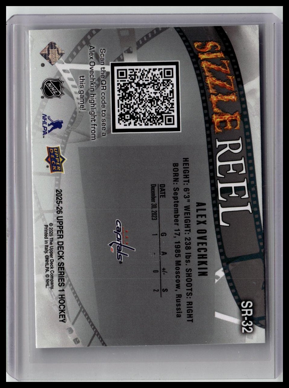 2025-26 Upper Deck #SR-32 Alex Ovechkin Sizzle Reel