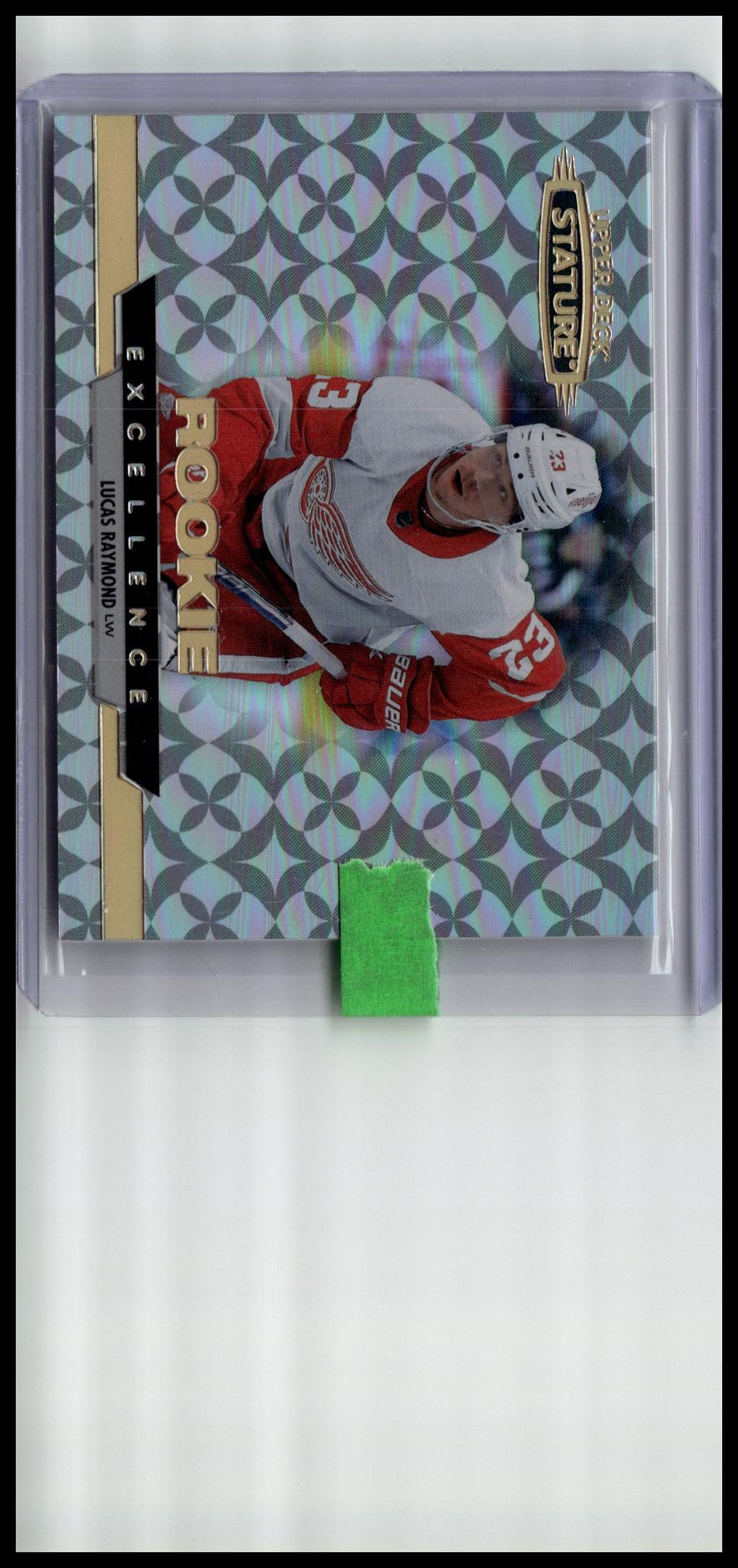 2021-22 Upper Deck Stature #RE-22 Lucas Raymond Rookie Excellence Green #/125