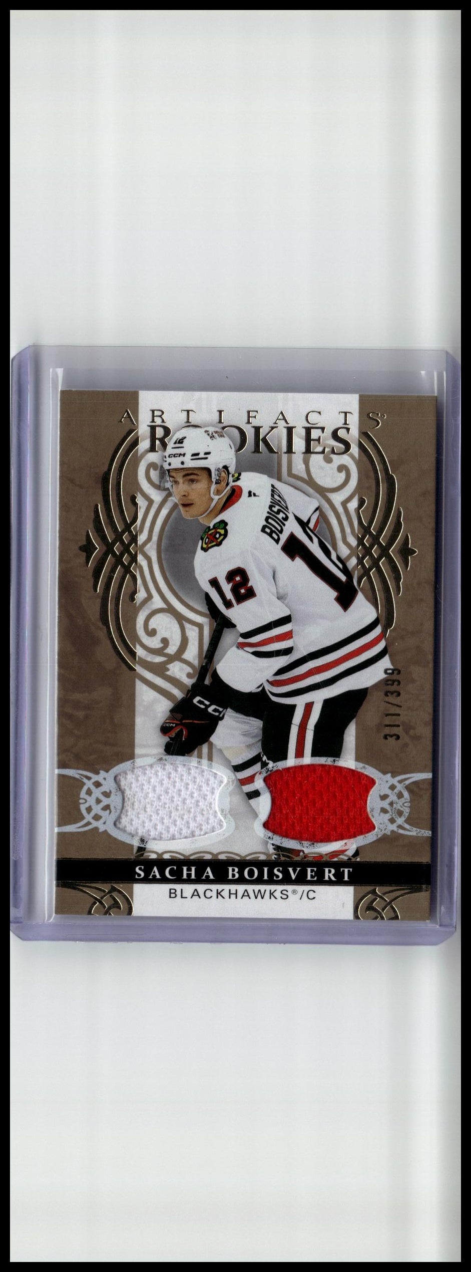 2026-27 Upper Deck Artifacts #175 Sacha Boisvert Materials Gold #/399