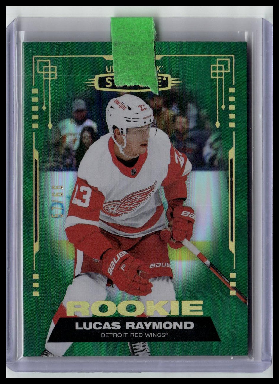 2021-22 Upper Deck Stature #200 Lucas Raymond Photo Variant Green #/66