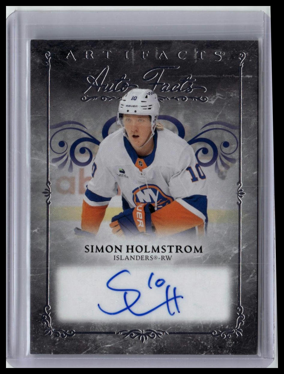 2026-27 Upper Deck Artifacts #AF-SH Simon Holmstrom Autograph Facts