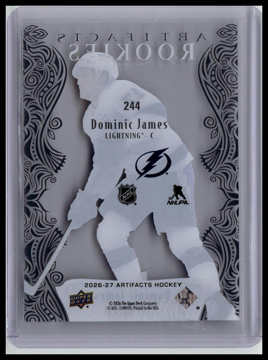2026-27 UD Artifacts #244 Dominic James Clear cut rookie