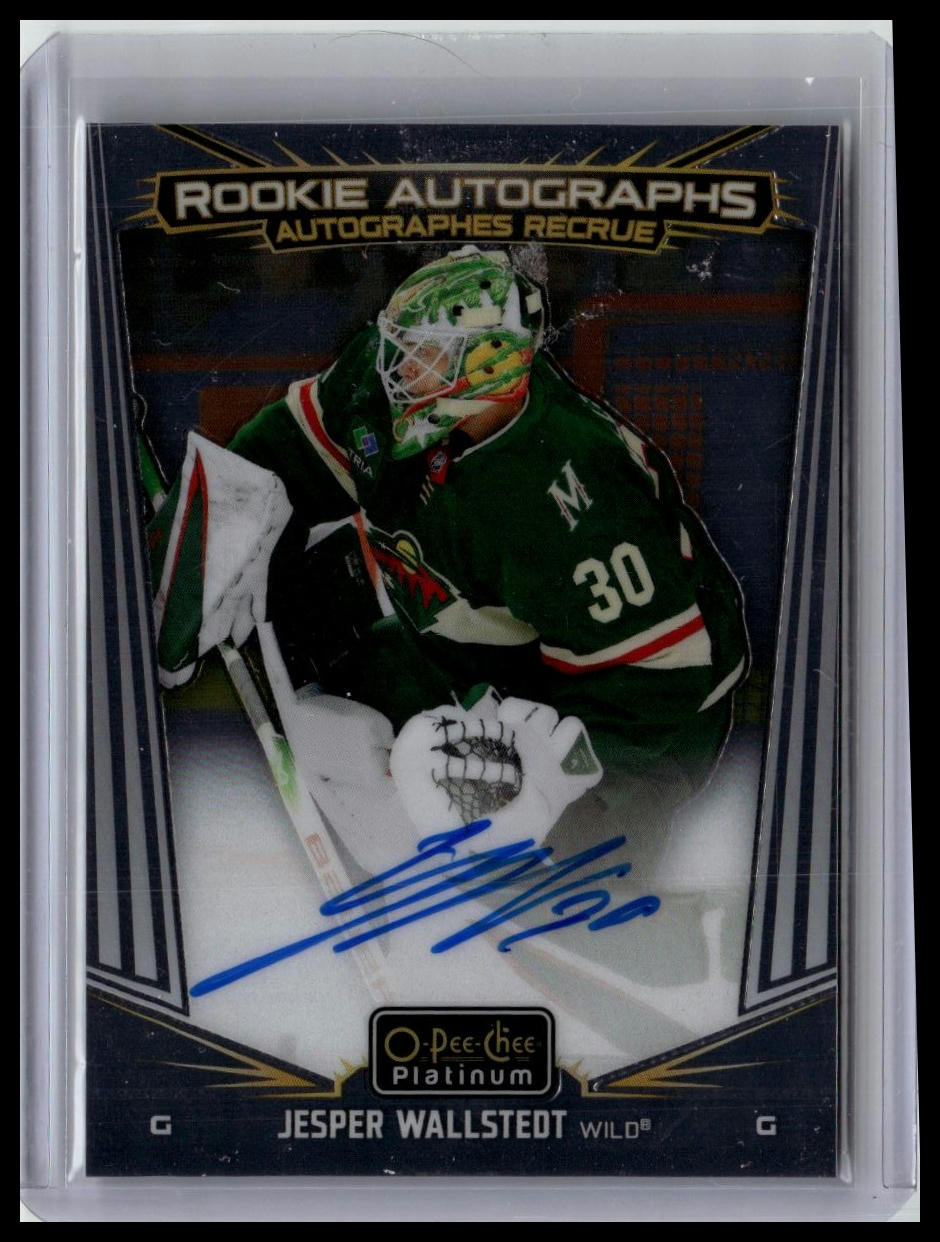 2024-25 O-Pee-Chee Platinum #R-JW Jesper Wallstedt Rookie Autographs