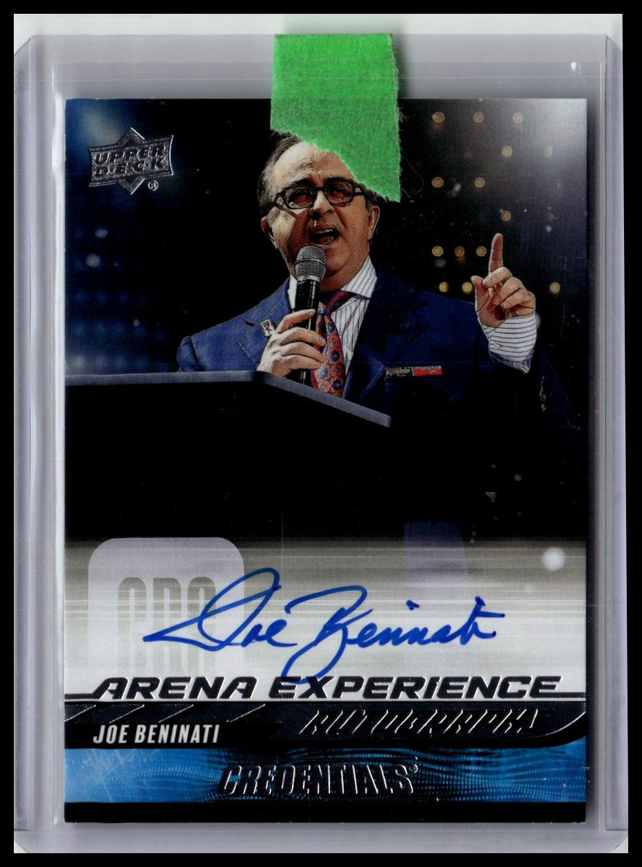 2024-25 Upper Deck Credentials #AE-JB Joe Beninati Arena Experience Autographs