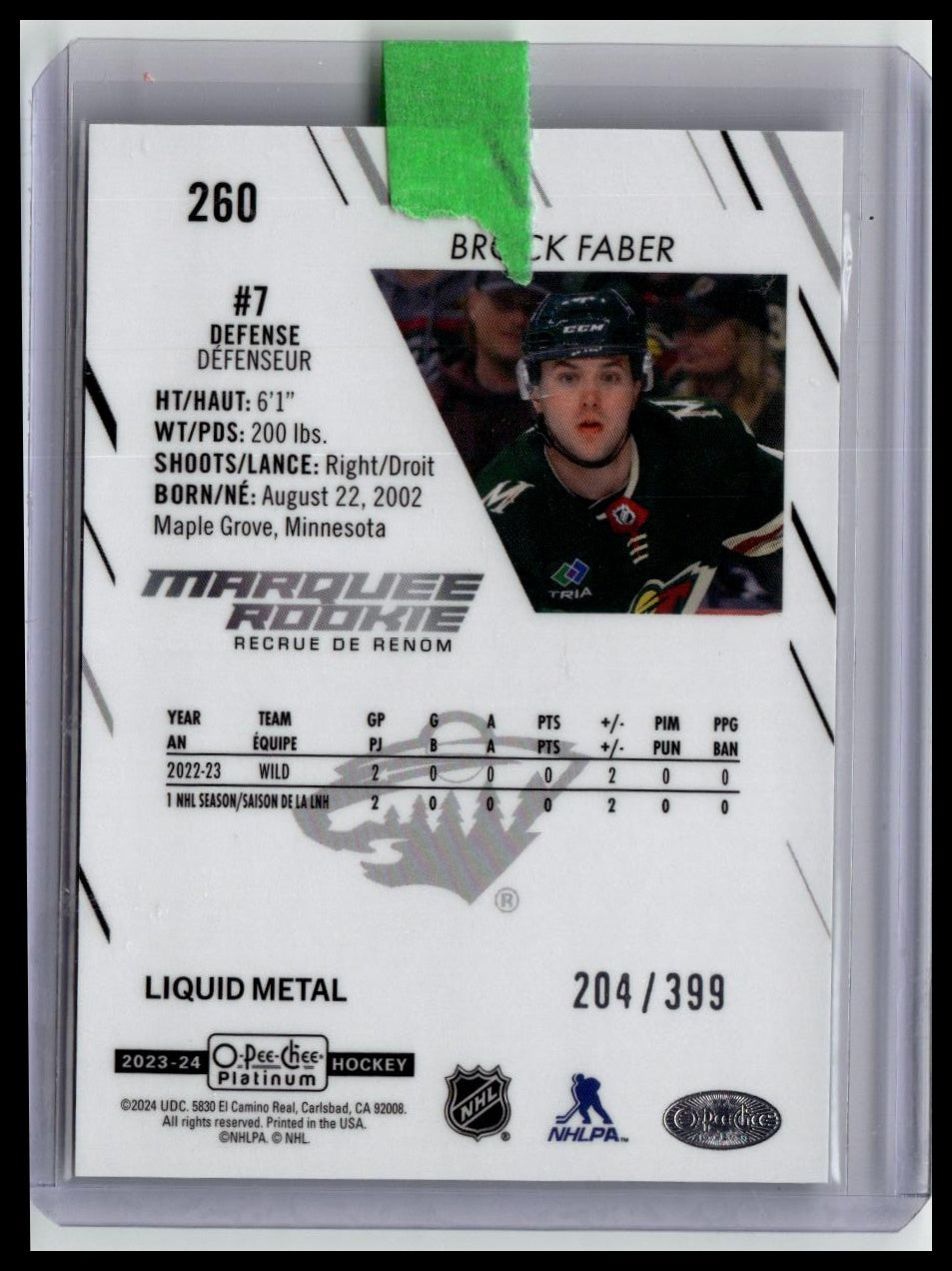 2023-24 O-Pee-Chee Platinum #294 Ryan Shea Liquid Metal #/399