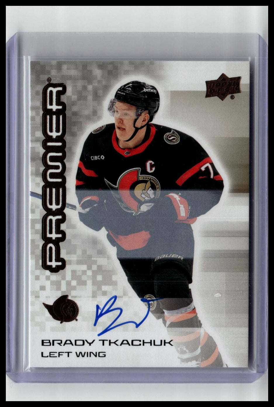 2024-25 Upper Deck Premier #39 Brady Tkachuk Bronze Auto