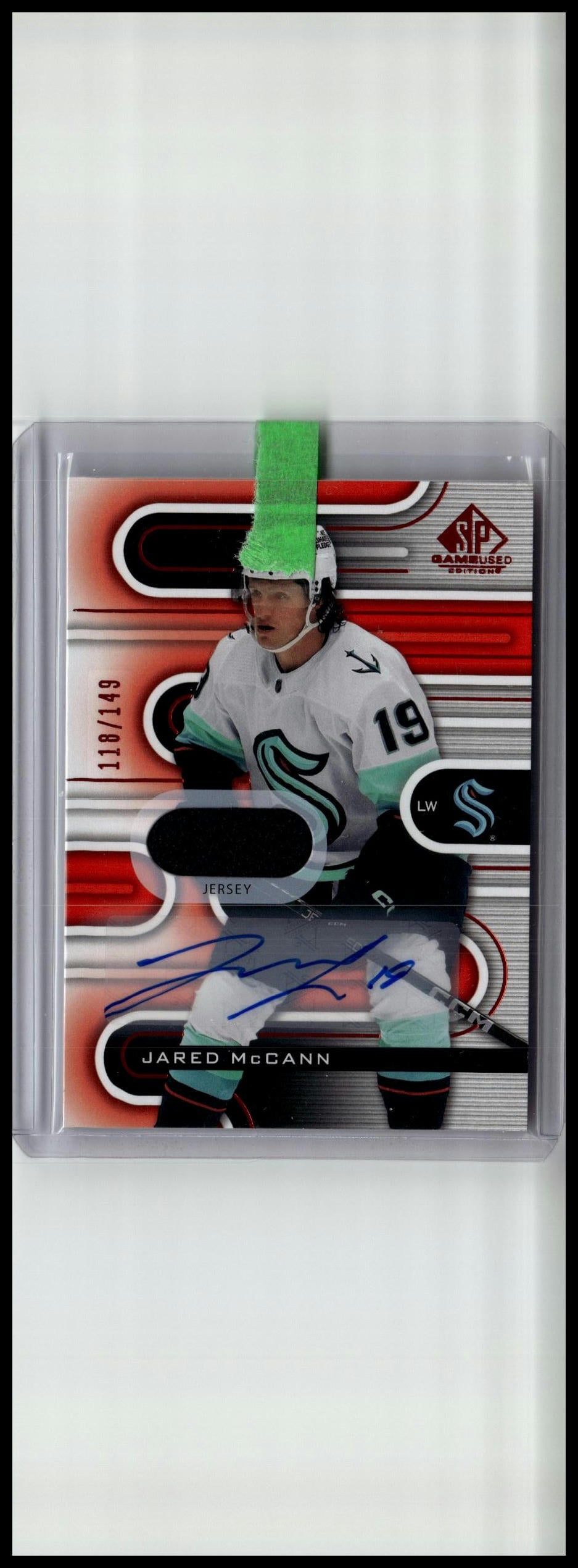 2022-23 SP Game Used #75 Jared McCann Red Jersey Auto #/149