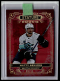 2022-23 Upper Deck Stature #102 Matty Beniers Photo Variant Red #/33