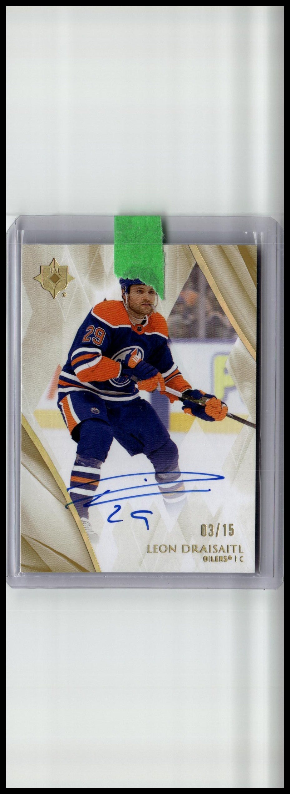 2023-24 Upper Deck Ultimate Collection #48 Leon Draisaitl Autographs Gold #/15