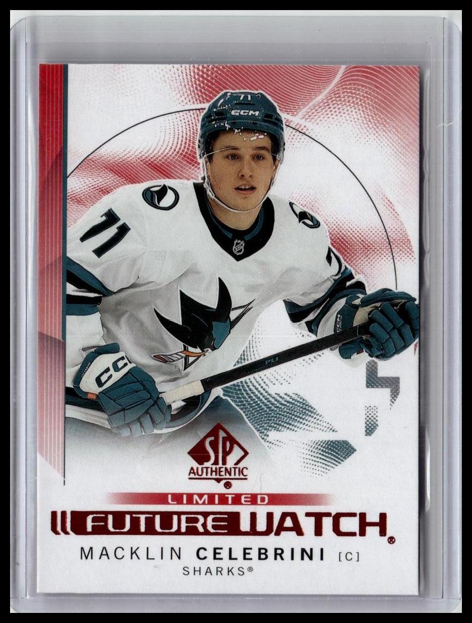 2024-25 SP Authentic #184 Macklin Celebrini Limited Red