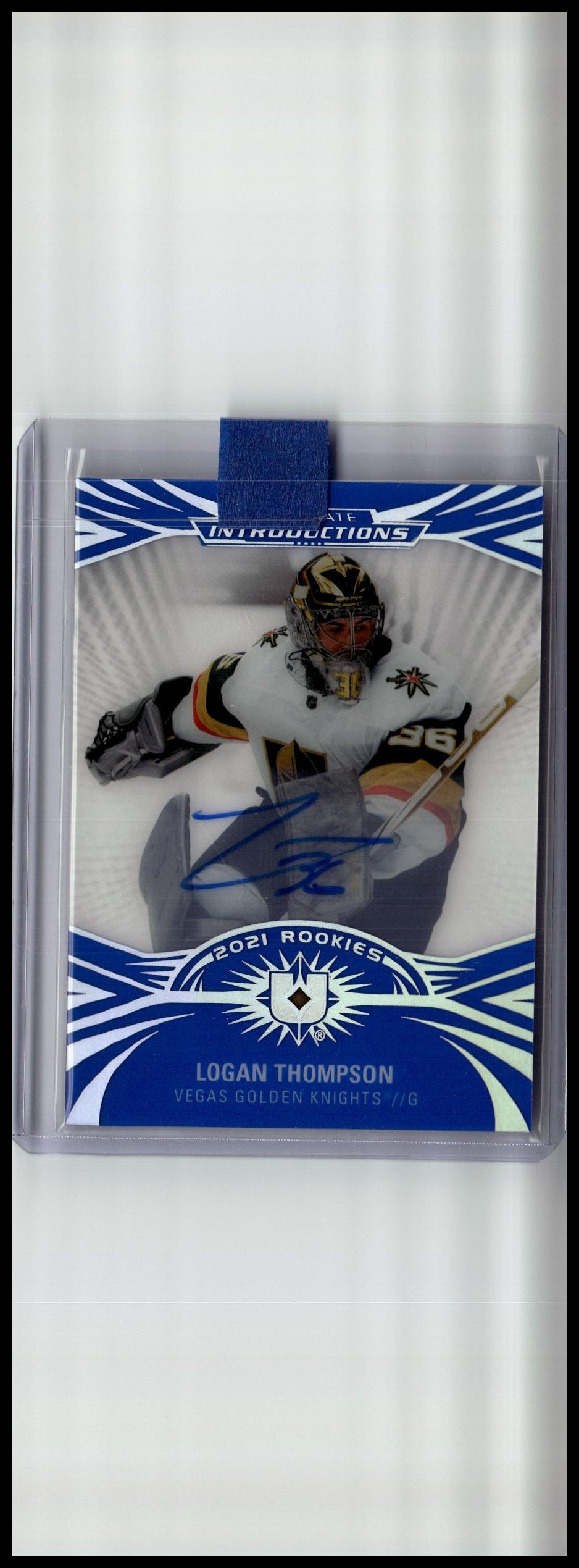 2021-22 Upper Deck Ultimate #UI-53 Logan Thompson Ultimate Introductions Auto